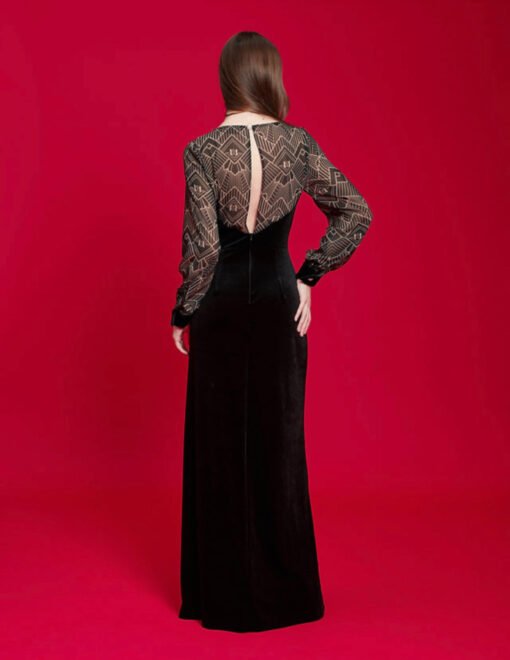 We Are Design – Velvet Gown Black