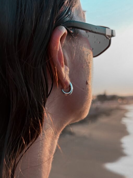 Huggie- Statement Drop S.Steel Earrings