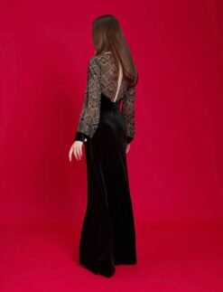 We Are Design – Velvet Gown Black