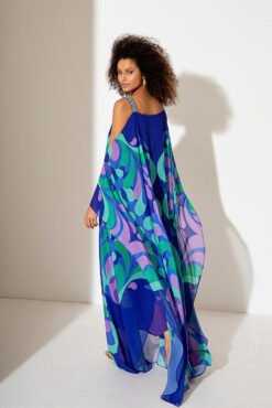 Allure Evening – Cold Shoulder Kaftan Dress