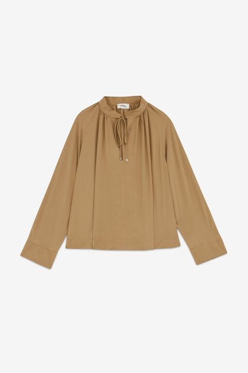 Ottod’Ame – Silk-blend blouse with drawstring