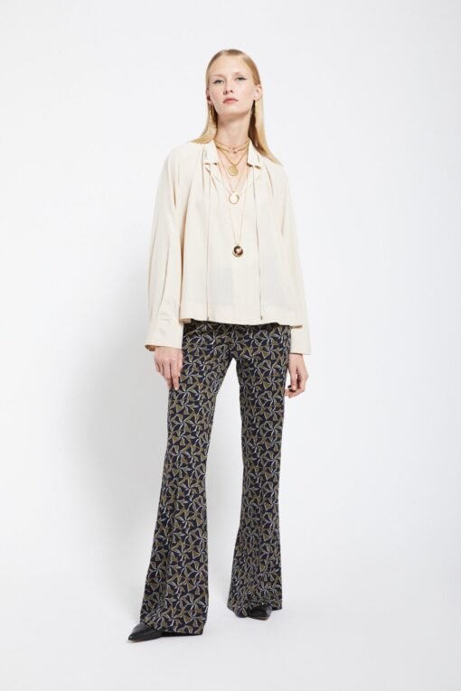 Ottod’Ame – Printed Flare Trousers