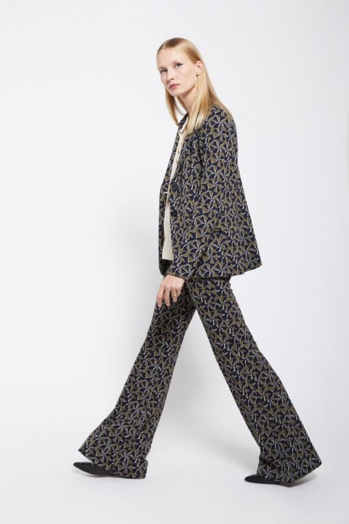 Ottod’Ame – Printed Flare Trousers