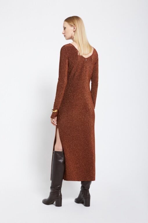 Ottod’Ame – Viscose Long Dress with Lurex
