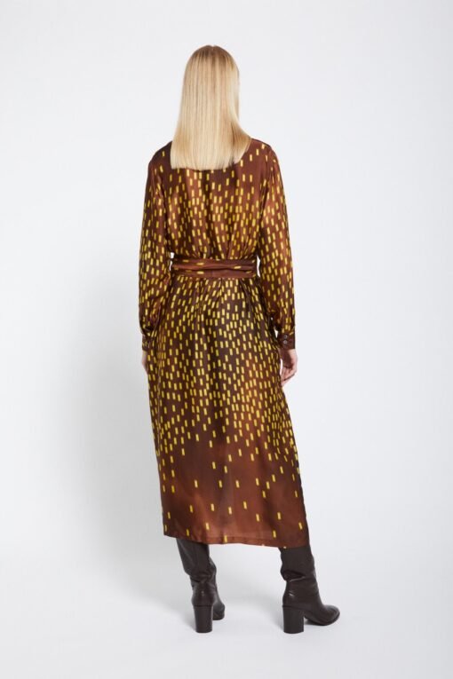 Ottod’Ame – Pure Viscose Long Chemisier with Sash