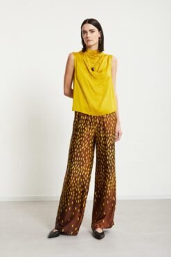 Ottod’Ame – Printed Pure Viscose Palazzo Trousers Ottod’Ame – Printed Pure Viscose Palazzo Trousers