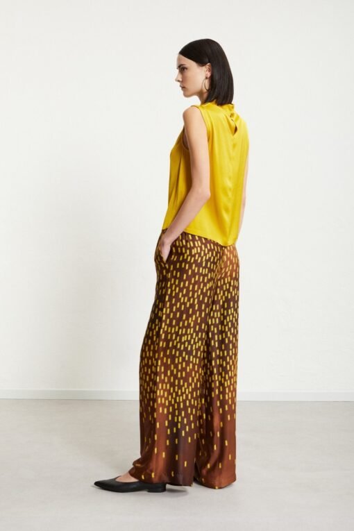 Ottod’Ame – Printed Pure Viscose Palazzo Trousers