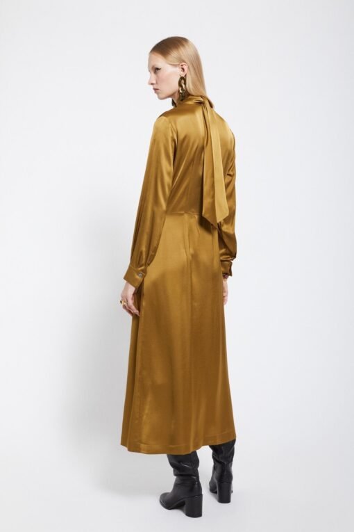 Ottod’Ame – Pure Viscose long dress with V neck