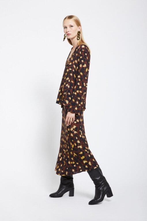Ottod’Ame – Pure Viscose Long Skirt