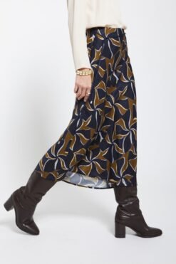 Ottod’Ame – Pure Viscose Midi Skirt