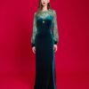 We Are Design – Velvet Gown Teal/Peacock We Are Design – Velvet Gown Teal/Peacock