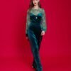 We Are Design – Velvet Gown Teal/Peacock We Are Design – Velvet Gown Teal/Peacock
