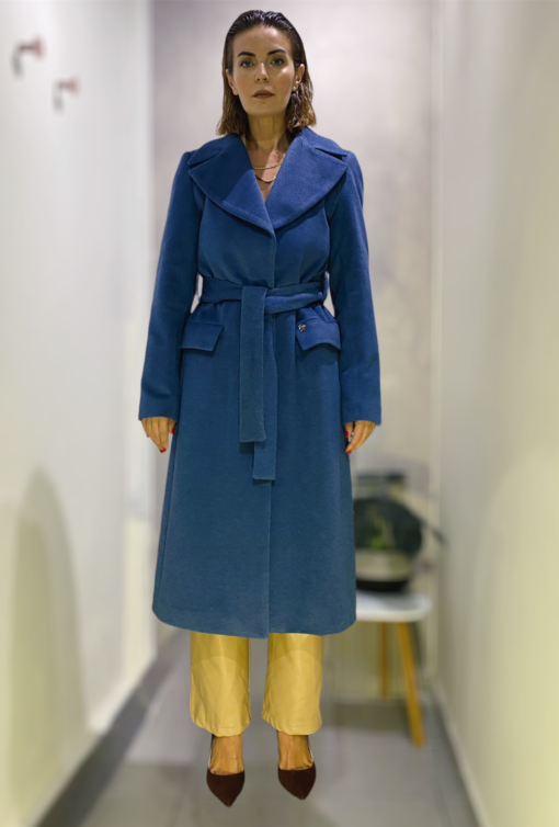 Gai Mattiolo – Blue Wool Coat Gai Mattiolo – Blue Wool Coat