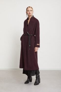 Ottod’Ame – Wool-blend coat with belt Ottod’Ame – Wool-blend coat with belt