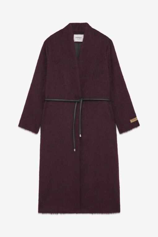 Ottod’Ame – Wool-blend coat with belt
