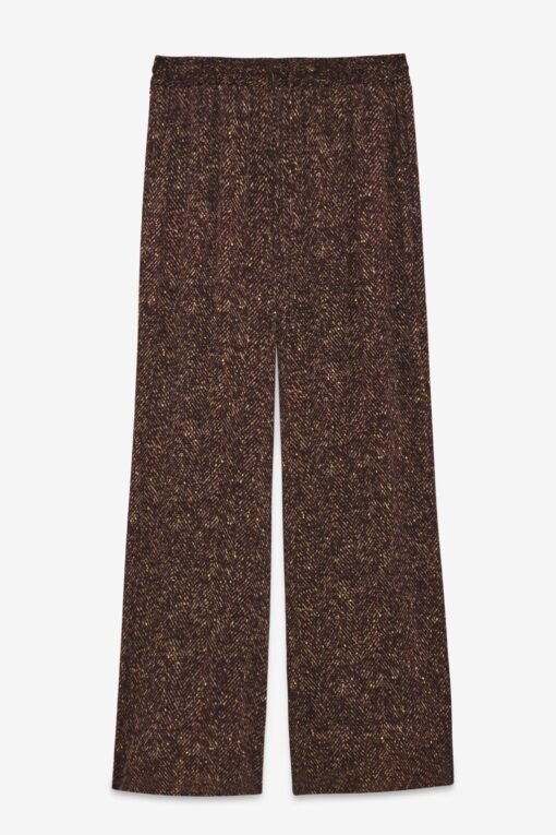 Ottod’Ame – Printed Pure Viscose Palazzo Trousers with Pockets