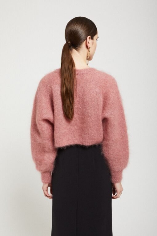 Ottod’Ame – Mohair Blend Fluffy Cardigan