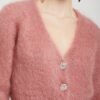 Ottod’Ame – Mohair Blend Fluffy Cardigan