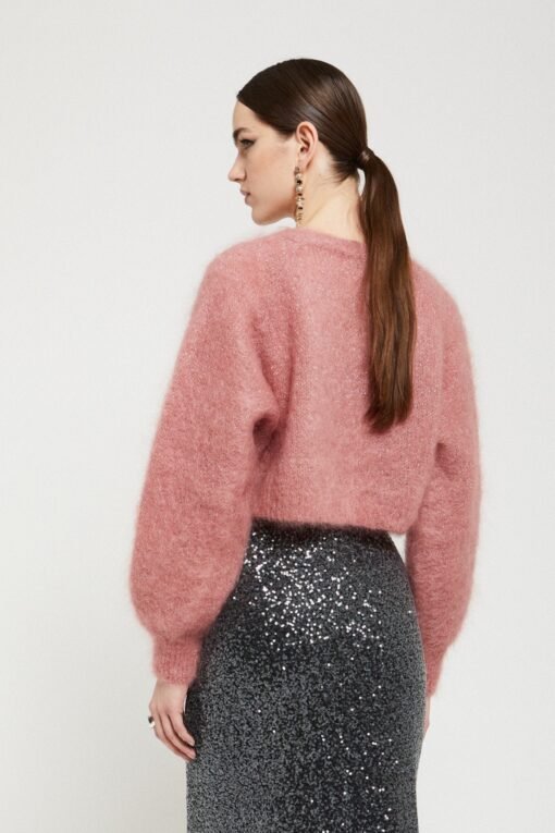 Ottod’Ame – Mohair Blend Fluffy Cardigan