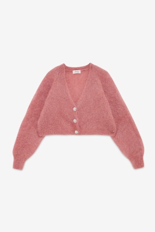 Ottod’Ame – Mohair Blend Fluffy Cardigan