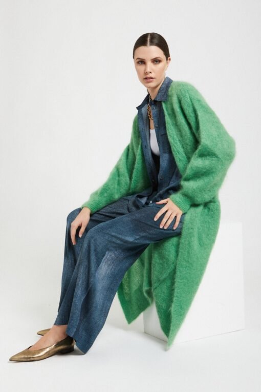 Ottod’Ame – Mohair Blend Fluffy Cardigan