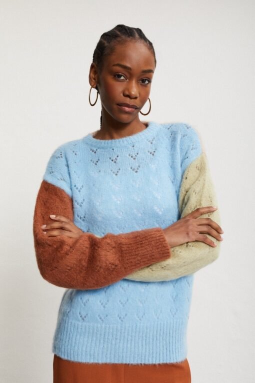 Ottod’Ame – Mohair Blend Multicolor Jumper