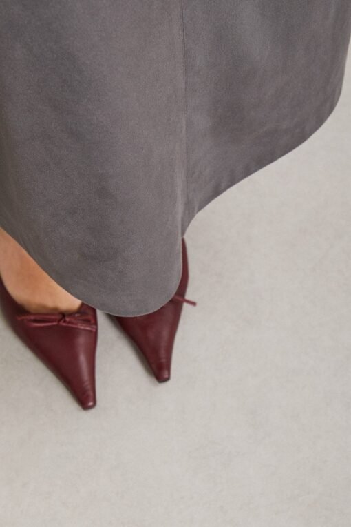 Ottod’Ame – Midi Skirt Leather Effect with Slit