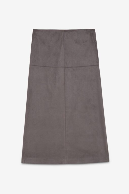 Ottod’Ame – Midi Skirt Leather Effect with Slit