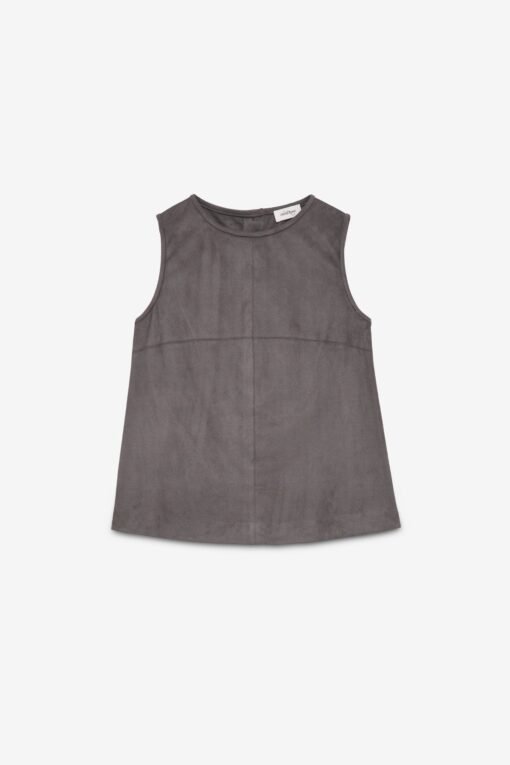 Ottod’Ame – Sleeveless Top Leather Effect