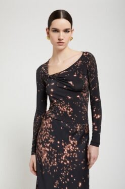 Ottod’Ame – Viscose top with knot