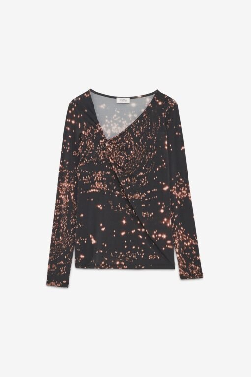 Ottod’Ame – Viscose top with knot