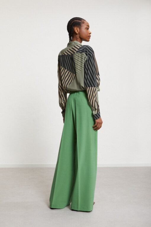 Ottod’Ame – Wool Blend Palazzo Trousers