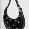 ClicJewels – Studs Big Half-moon Black