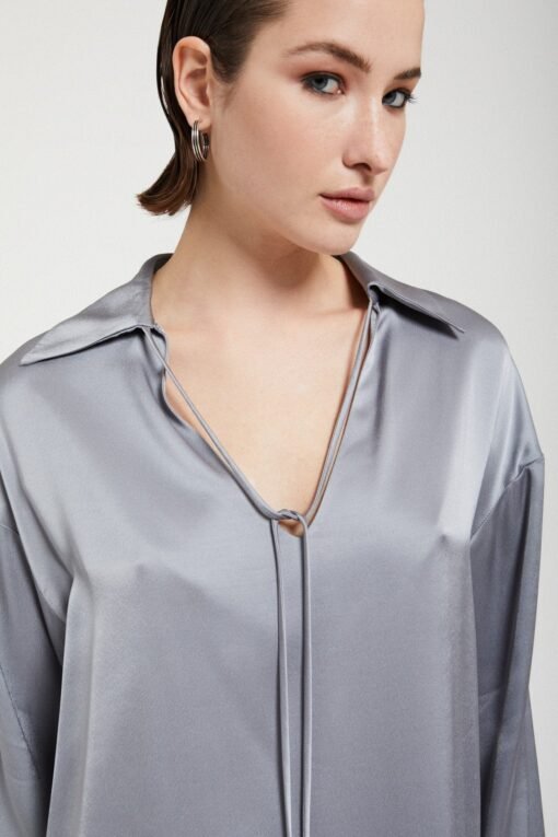 Ottod’Ame – Viscose Blouse with Drawstring