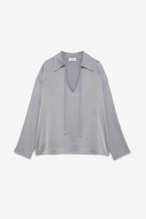 Ottod’Ame – Viscose Blouse with Drawstring