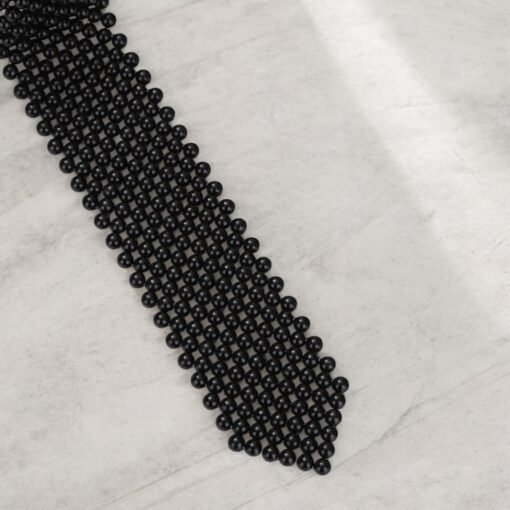 Black Beaded Tie Black Beaded Tie