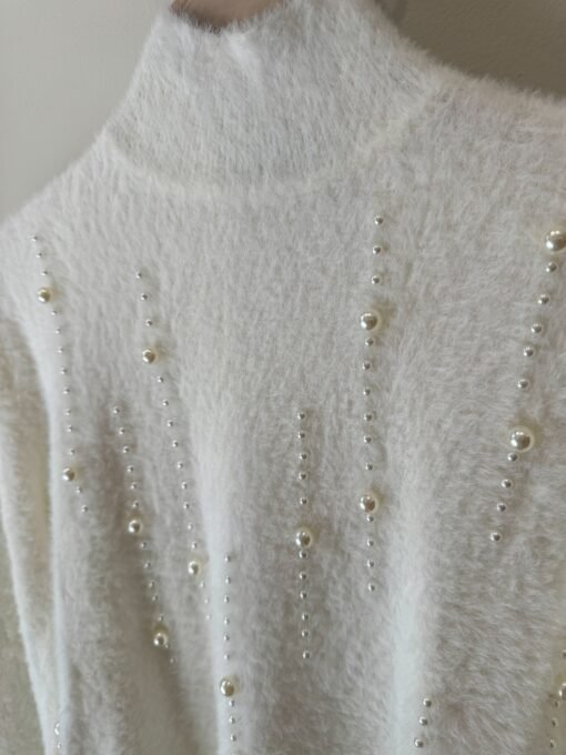 Le Sarte Del Sole – High Neck Pearl Sweater
