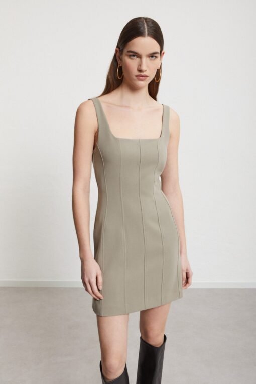 Solid Sheath Dress