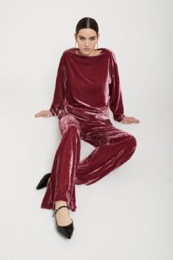 Ottod’Ame – Velvet Palazzo Trousers Ottod’Ame – Velvet Palazzo Trousers
