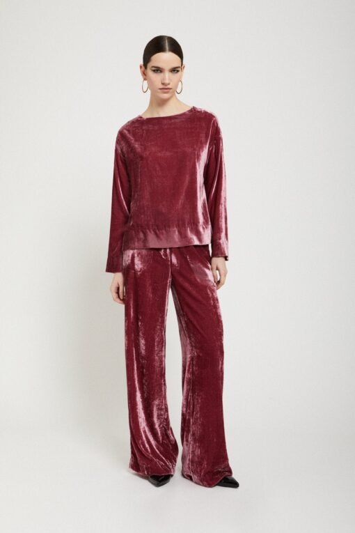 Ottod’Ame – Velvet Palazzo Trousers