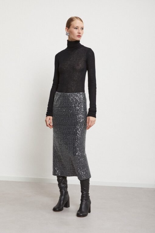 Ottod’Ame – Longuette Skirt with Sequins