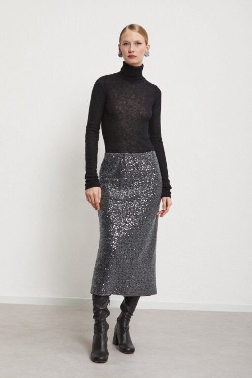 Ottod’Ame – Longuette Skirt with Sequins