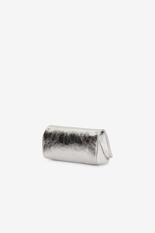 Leather Juicy Bag Silver