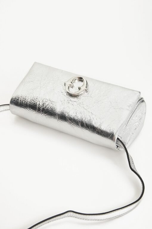 Leather Juicy Bag Silver