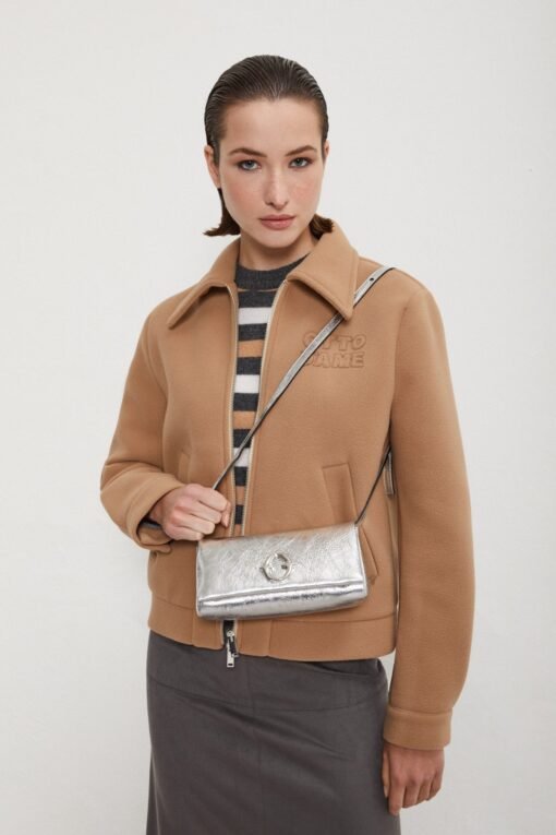 Leather Juicy Bag Silver
