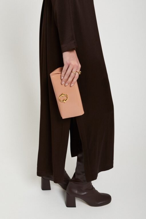Leather Juicy Bag Salmon