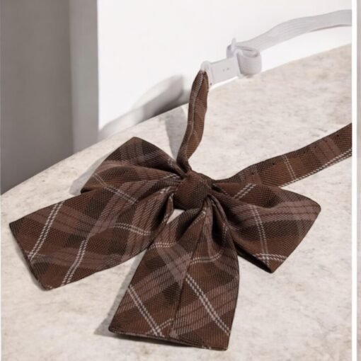 Adjustable Plaid Bow Tie
