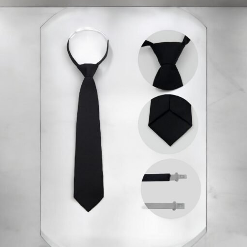 Black Adjustable Tie Black Adjustable Tie