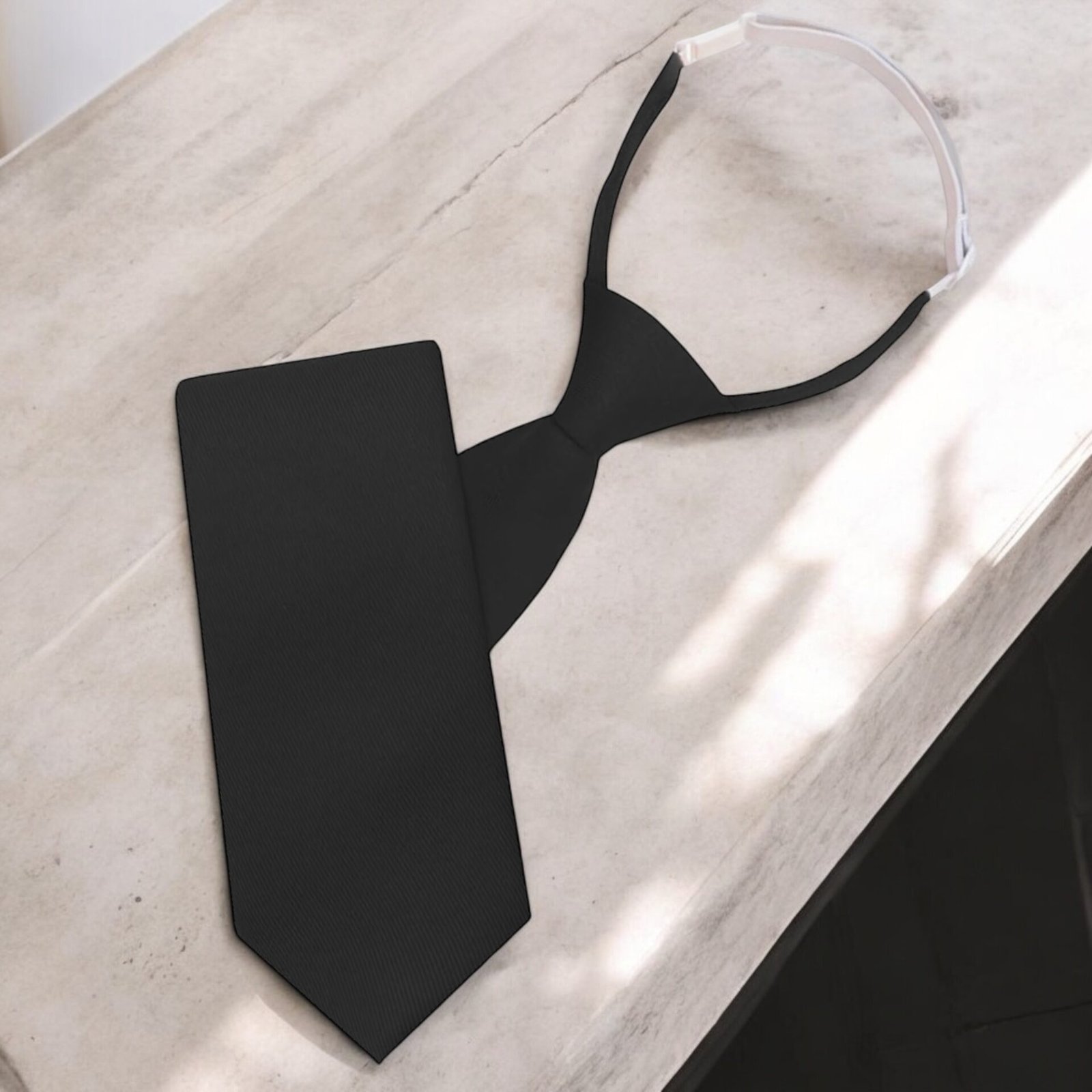 Black Adjustable Tie Black Adjustable Tie