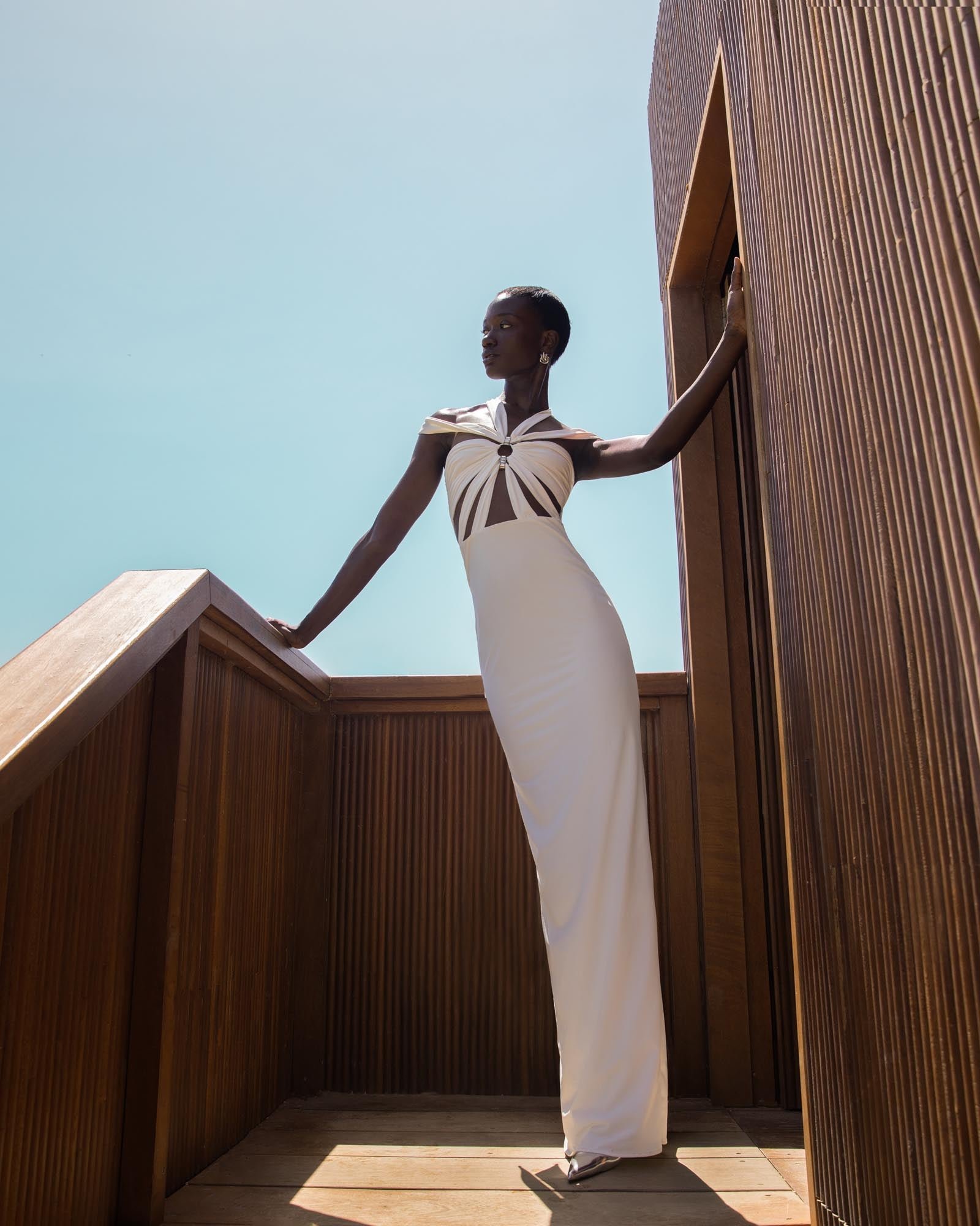 Cut-out Long Jersey Dress Cut-out Long Jersey Dress
